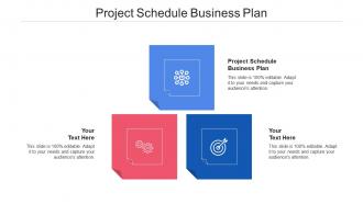 Project schedule business plan ppt powerpoint presentation portfolio microsoft cpb