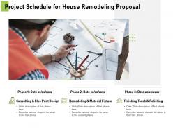 Project schedule for house remodeling proposal ppt powerpoint presentation inspiration