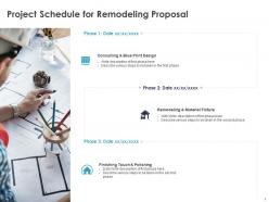 Project schedule for remodeling proposal ppt powerpoint presentation gallery slide