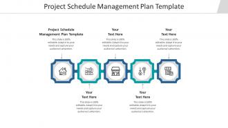 Project schedule management plan template ppt powerpoint presentation show cpb