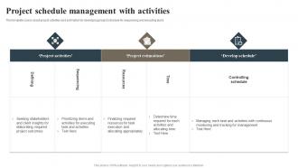 Project Schedule Management With Activities