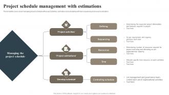 Project Schedule Management With Estimations