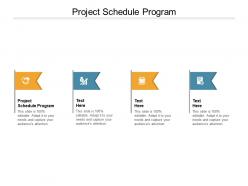 Project schedule program ppt powerpoint presentation model grid cpb
