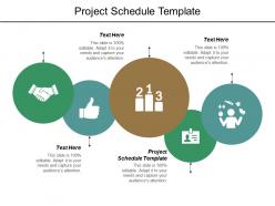 Project schedule template ppt powerpoint presentation layouts guide cpb