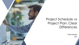 Project Schedule Vs Project Plan Clear Differences PPT Example AT