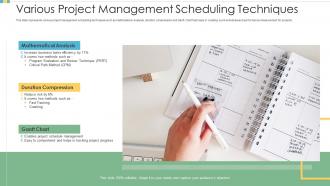 Project scheduling powerpoint ppt template bundles
