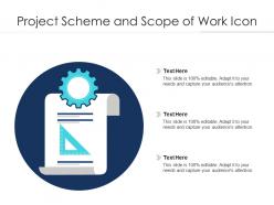 Project scheme and scope of work icon