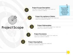 Project Scope Description Acceptance Ppt Powerpoint Presentation Infographic