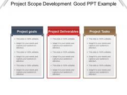 Project scope development good ppt example