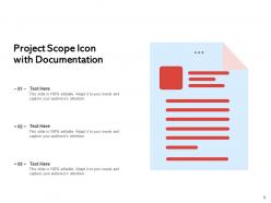 Project Scope Icon Documentation Management Business Goal Project