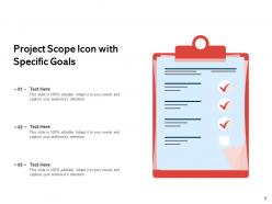 Project Scope Icon Documentation Management Business Goal Project