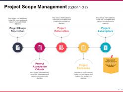 Project scope management ppt sample presentations
