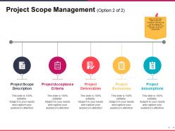 Project scope management ppt slide examples
