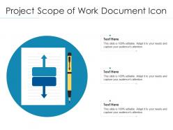 Project scope of work document icon