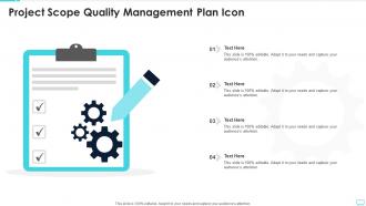 Project Scope Quality Management Plan Icon