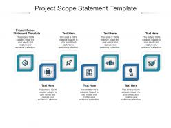 Project scope statement template ppt powerpoint presentation infographic template styles cpb