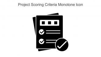 Project Scoring Criteria Monotone Icon In Powerpoint Pptx Png And Editable Eps Format