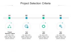 Project selection criteria ppt powerpoint presentation summary gridlines cpb