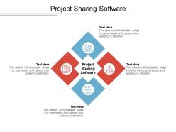 Project sharing software ppt powerpoint presentation infographics slide portrait cpb