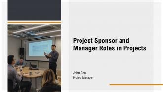 Project Sponsor And Manager Roles In Projects PPT PowerPoint AT
