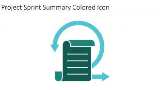 Project Sprint Summary Colored Icon In Powerpoint Pptx Png And Editable Eps Format
