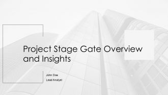 Project Stage Gate Overview And Insights PPT Outline ACP