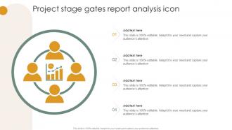 Project Stage Gates Report Analysis Icon