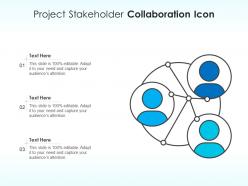 Project stakeholder collaboration icon