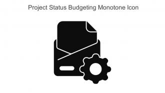 Project Status Budgeting Monotone Icon In Powerpoint Pptx Png And Editable Eps Format