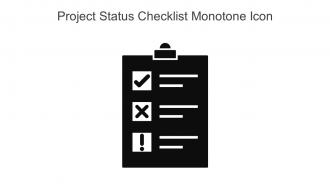 Project Status Checklist Monotone Icon In Powerpoint Pptx Png And Editable Eps Format
