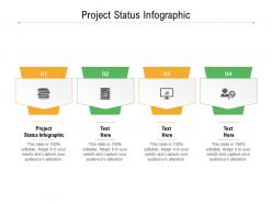Project status infographic ppt powerpoint presentation slides smartart cpb