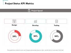 Project status kpi metrics develop ppt powerpoint presentation summary aids