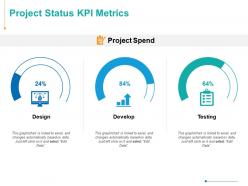 Project status kpi metrics testing ppt powerpoint presentation inspiration layouts