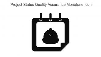 Project Status Quality Assurance Monotone Icon In Powerpoint Pptx Png And Editable Eps Format