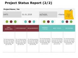 Project status report 2 2 ppt powerpoint presentation gallery icons