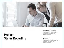 Project status reporting ppt powerpoint presentation model design templates cpb