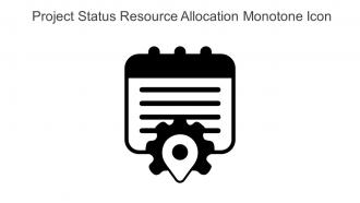 Project Status Resource Allocation Monotone Icon In Powerpoint Pptx Png And Editable Eps Format