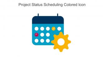 Project Status Scheduling Colored Icon In Powerpoint Pptx Png And Editable Eps Format