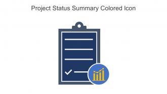 Project Status Summary Colored Icon In Powerpoint Pptx Png And Editable Eps Format