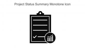 Project Status Summary Monotone Icon In Powerpoint Pptx Png And Editable Eps Format
