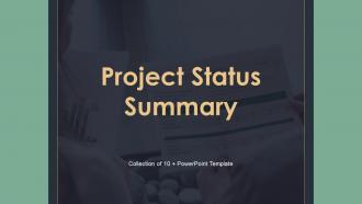 Project Status Summary Powerpoint Ppt Template Bundles