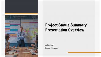 Project Status Summary PPT Template AT
