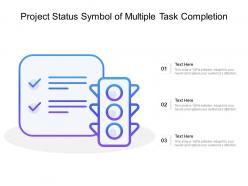 Project status symbol of multiple task completion