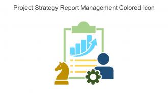 Project Strategy Report Management Colored Icon In Powerpoint Pptx Png And Editable Eps Format