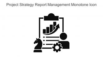 Project Strategy Report Management Monotone Icon In Powerpoint Pptx Png And Editable Eps Format