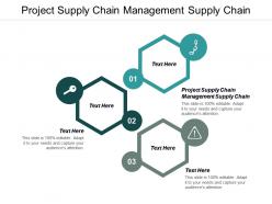Project supply chain management supply chain ppt powerpoint presentation model show cpb