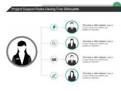 Project support ppt infographics example introduction support eight functions with icons