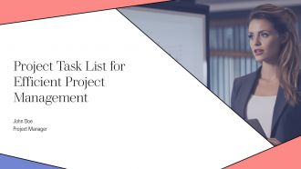 Project Task List For Efficient Project Management PPT Slides AT