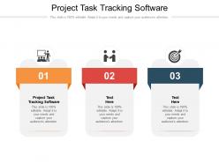 Project task tracking software ppt powerpoint presentation file brochure cpb