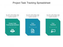 Project task tracking spreadsheet ppt powerpoint presentation pictures design ideas cpb